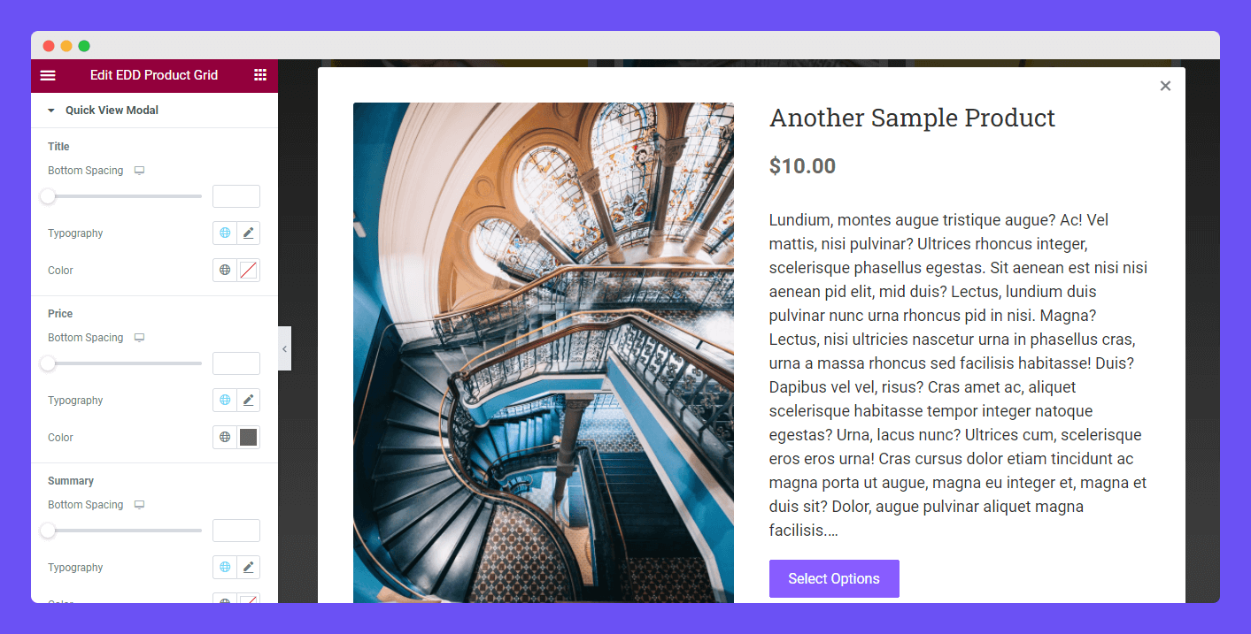 EDD Product Grid 16 Style Quick View Modal