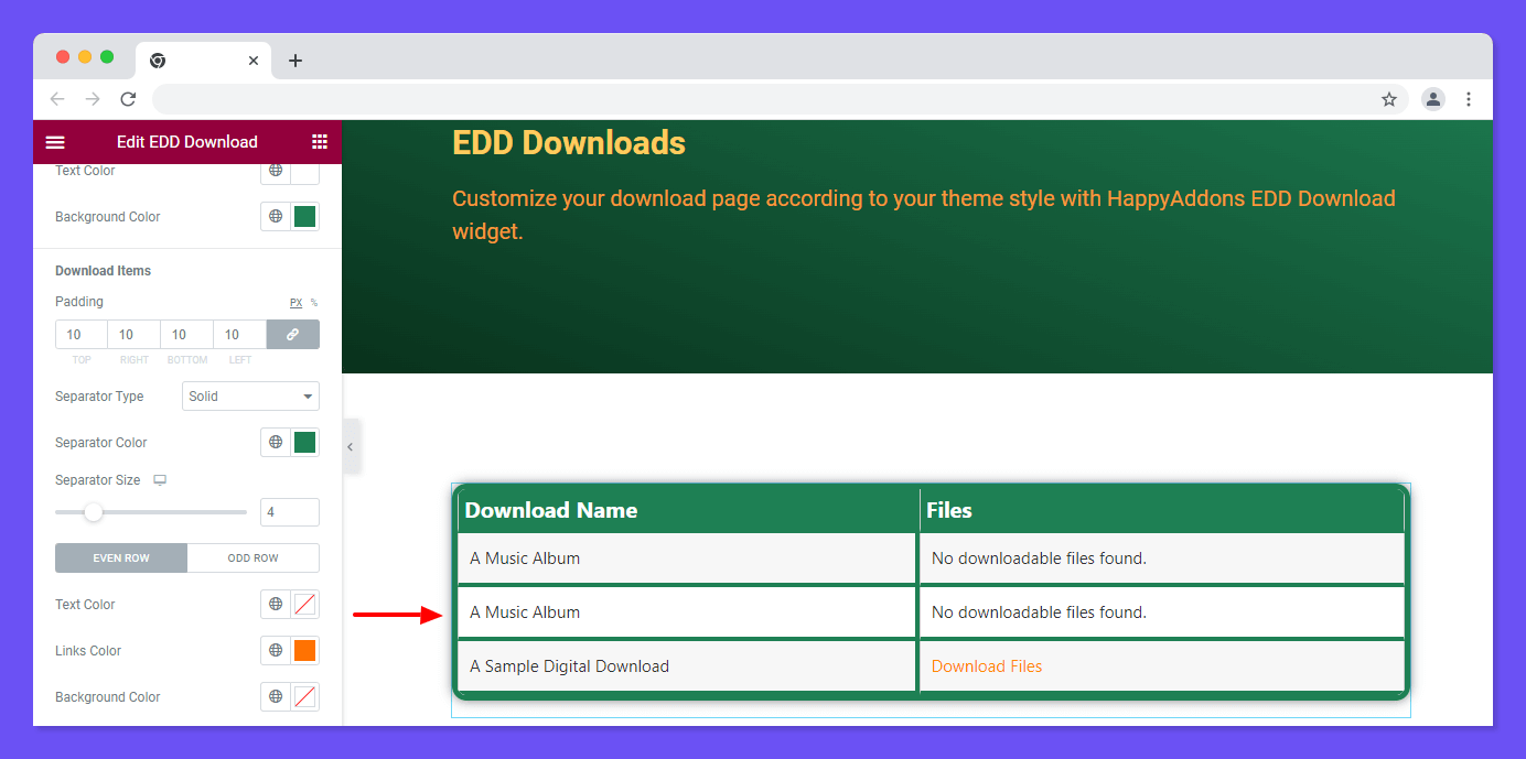 EDD Download 4 Style Download Items