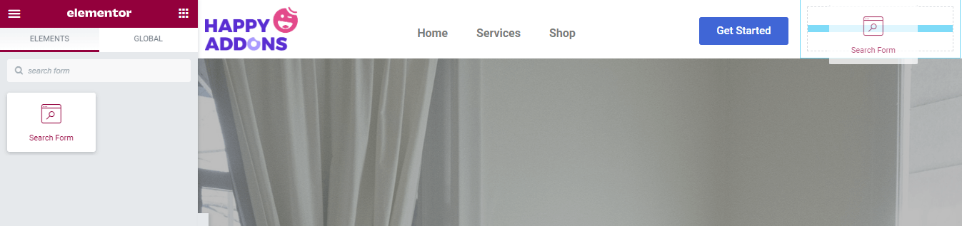 How To Add Elementor Search Icon To Website Menu 2 Add Elementor Search Form Widget