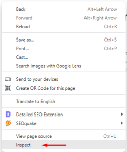 How to Fix Mixed Content Issues in WordPress 3 Click on the Inspect Button