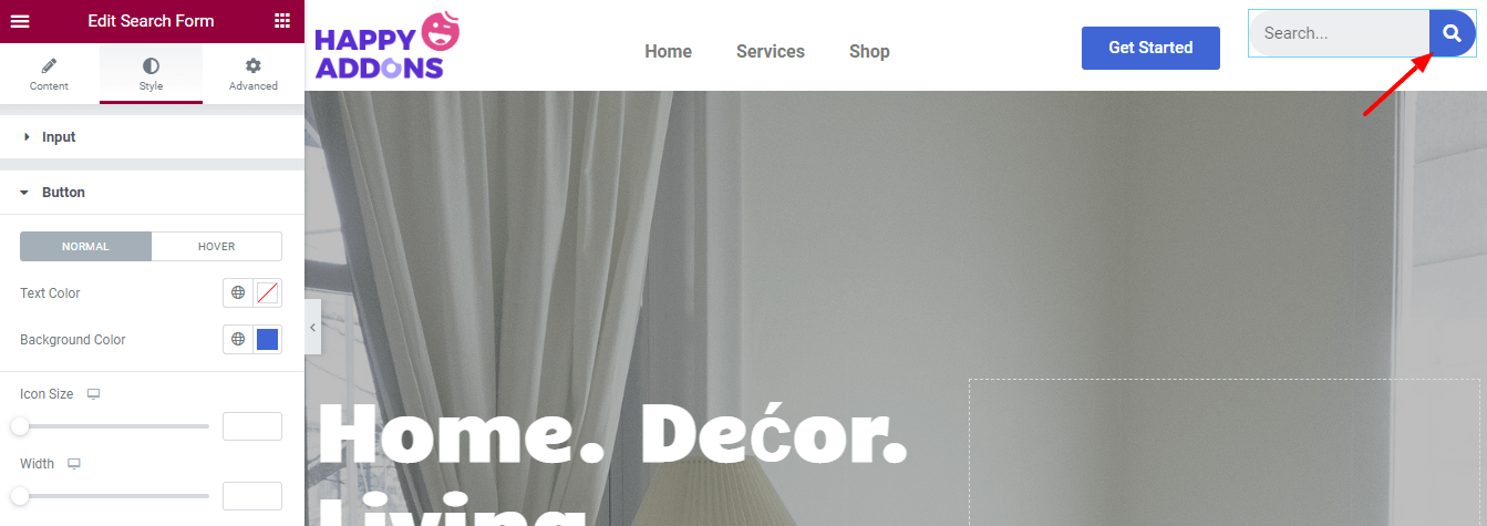 How To Add Elementor Search Icon To Website Menu 6 Style Button