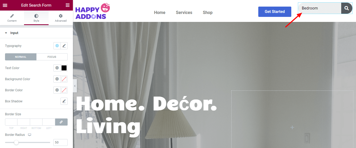 How To Add Elementor Search Icon To Website Menu 5 Style Form Input Fields