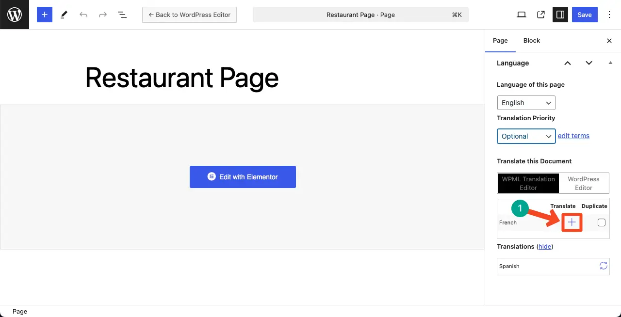 How To Build A Multilingual Website With Elementor And WPML 29 Translate in a new language