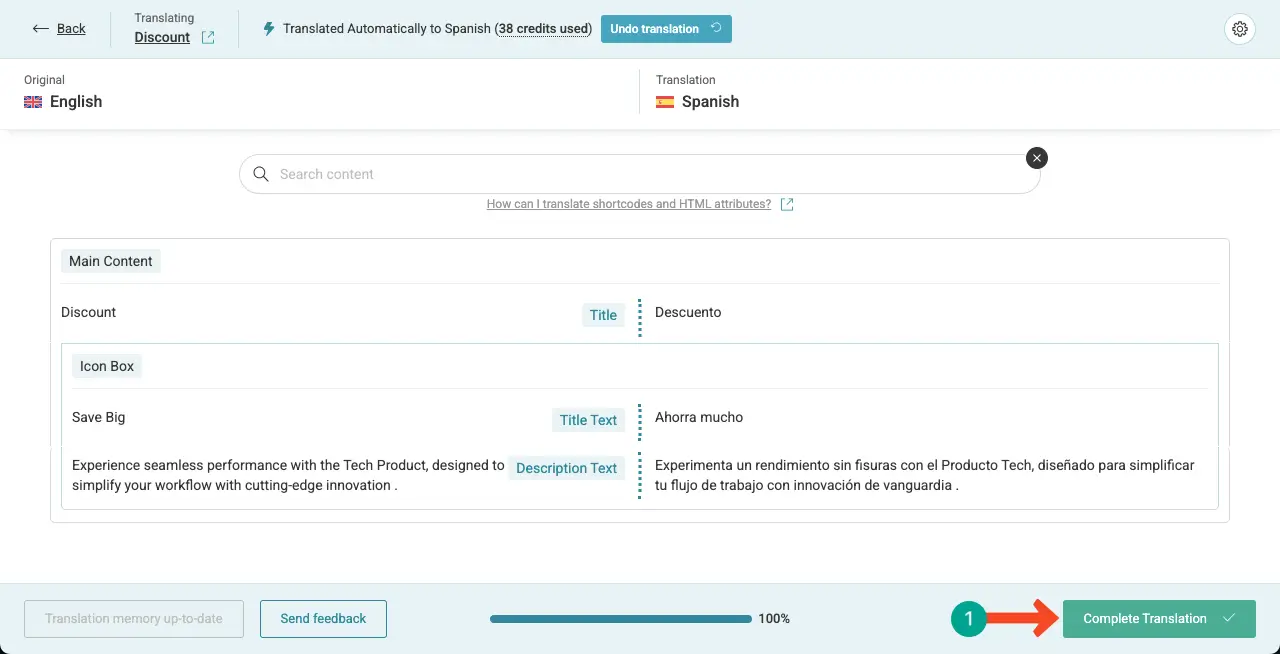 How To Build A Multilingual Website With Elementor And WPML 25 Translate the template texts