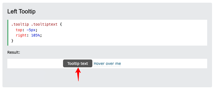 A Complete Guide On How To Add Tooltip In Elementor Website 15 Change tooltip position to the left