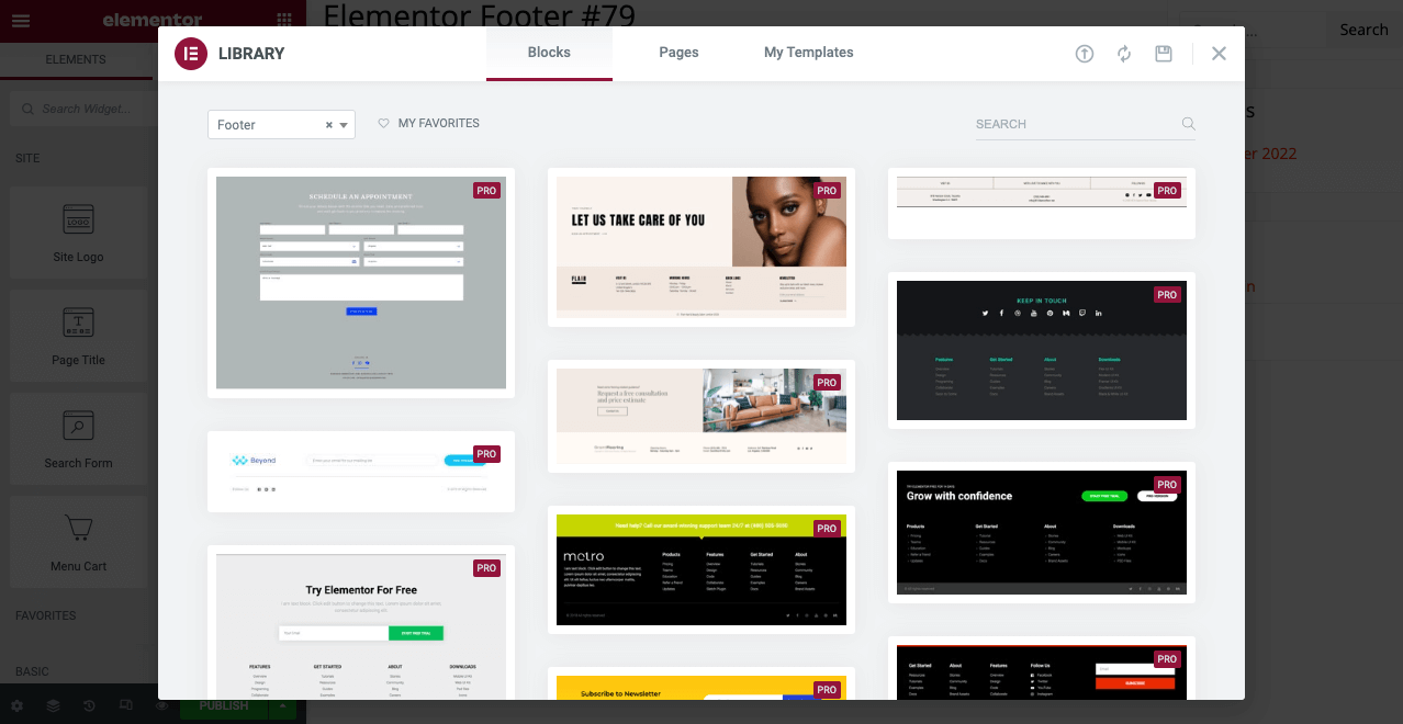 Why Select Elementor When Building a Website For a Client 3 Elementor template library