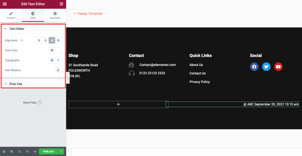 How to Change Footer Copyright Text in WordPress (In 4 Simple Ways) 16 Stylize the Copyright Text 1