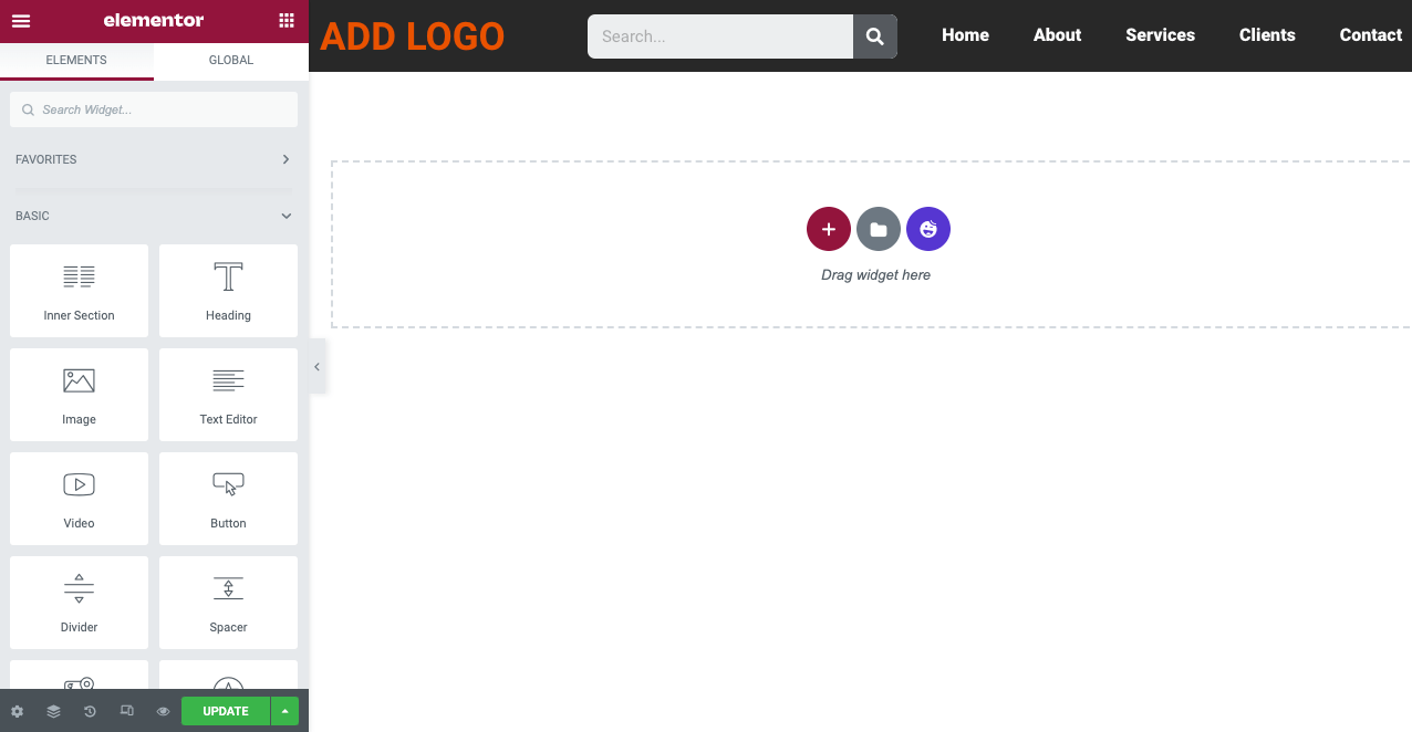 How To Create Elementor Sticky Transparent Header (Step By Step Guide) 5 Edit Elementor Header Template