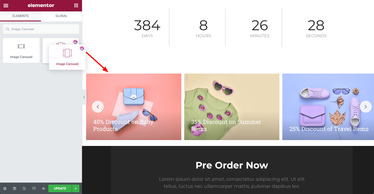 How to Design Black Friday and Cyber Monday Landing Pages on Your Website 11 Show Image Carousel on Black Friday Landing Page