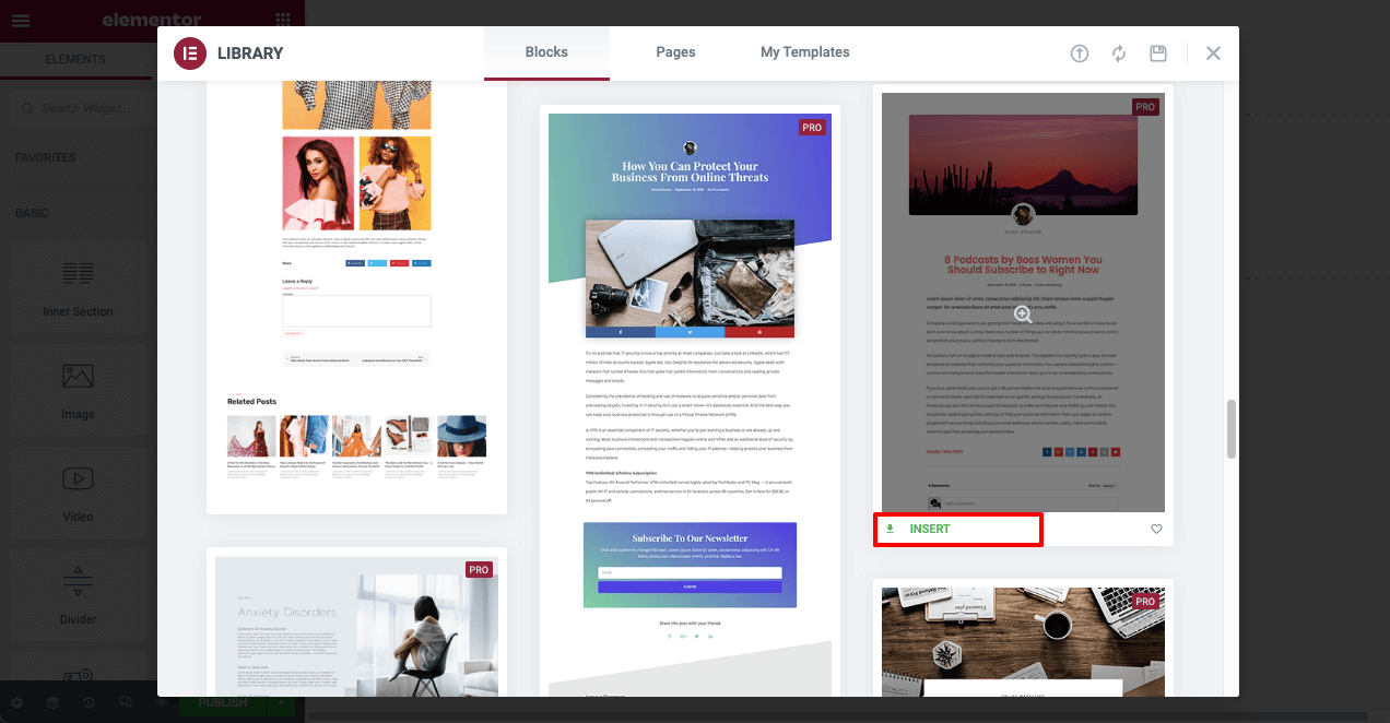 How to Add Social Media Share Buttons to WordPress Posts 7 Choose Single Post Template from Elementor Library