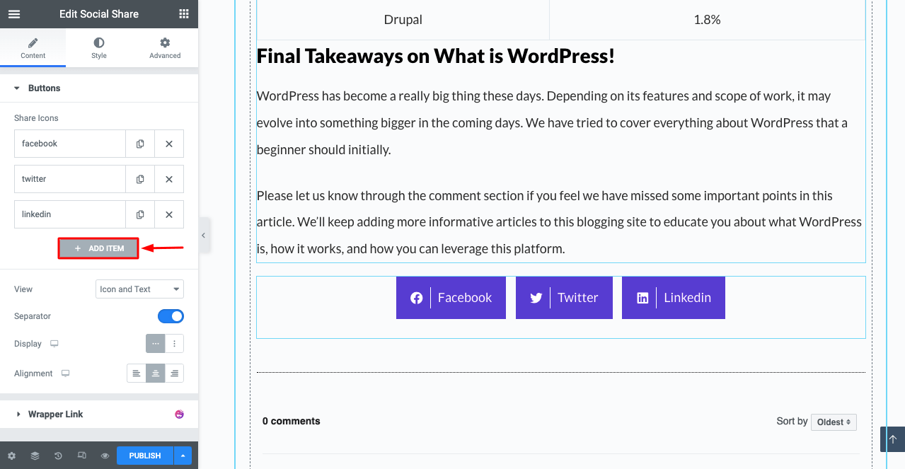 How to Add Social Media Share Buttons to WordPress Posts 10 Increase Social Share Buttons Using HappyAddons