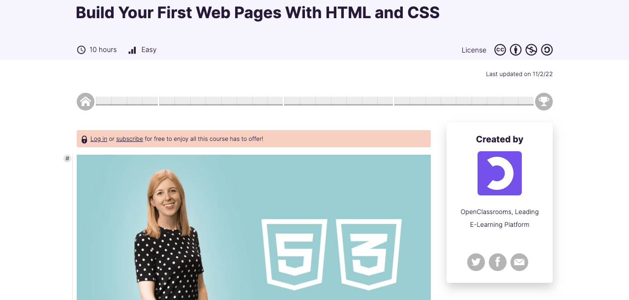 9+ Best Web Design Courses and Certifications to Maximize Your Earning Potential (Free and Paid) 5 Build Your First Web Pages with HTML and CSS by OpenClass Room