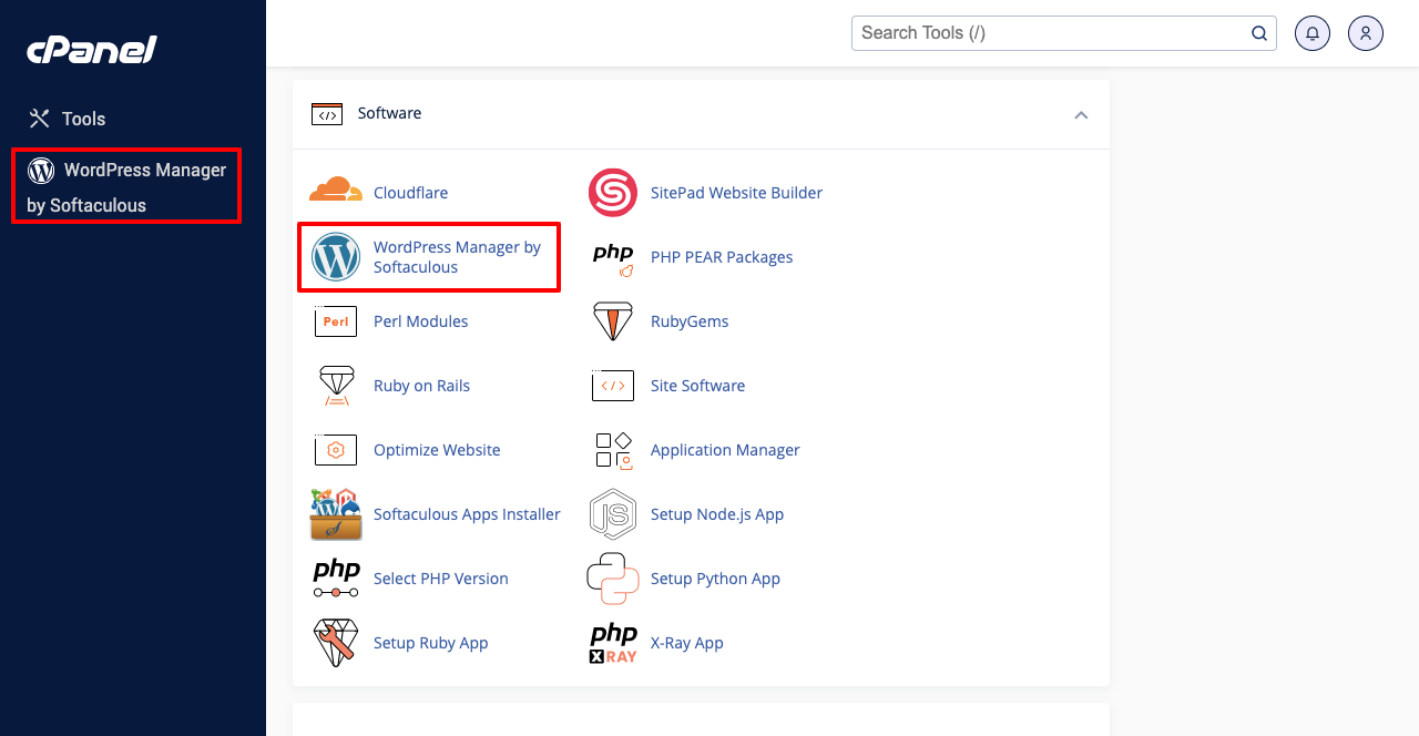 How to Clone a WordPress Site With and Without Plugin 18 Go to Softaculous from cPanel