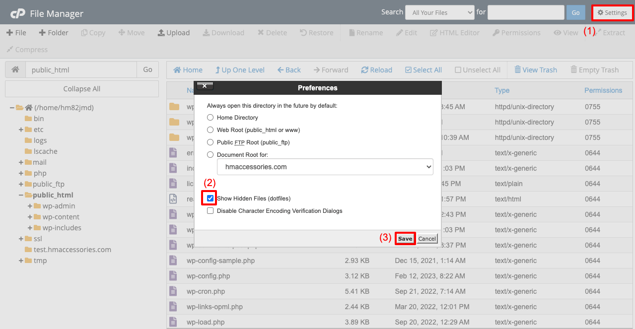 How to Clone a WordPress Site With and Without Plugin 4 Show Hidden Files on cPanel Directory