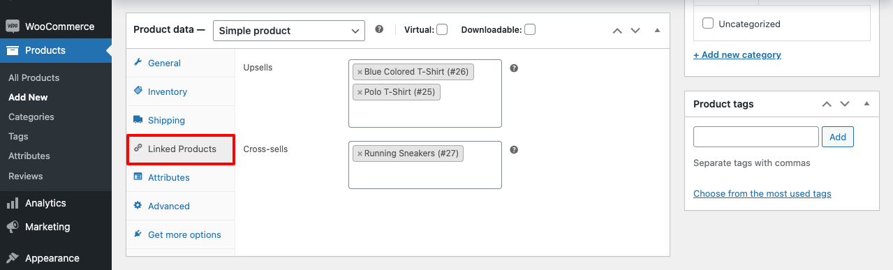 How to Add Products in WooCommerce Store: Step-by-Step Guide 7 Linked Products tab in WooCommerce