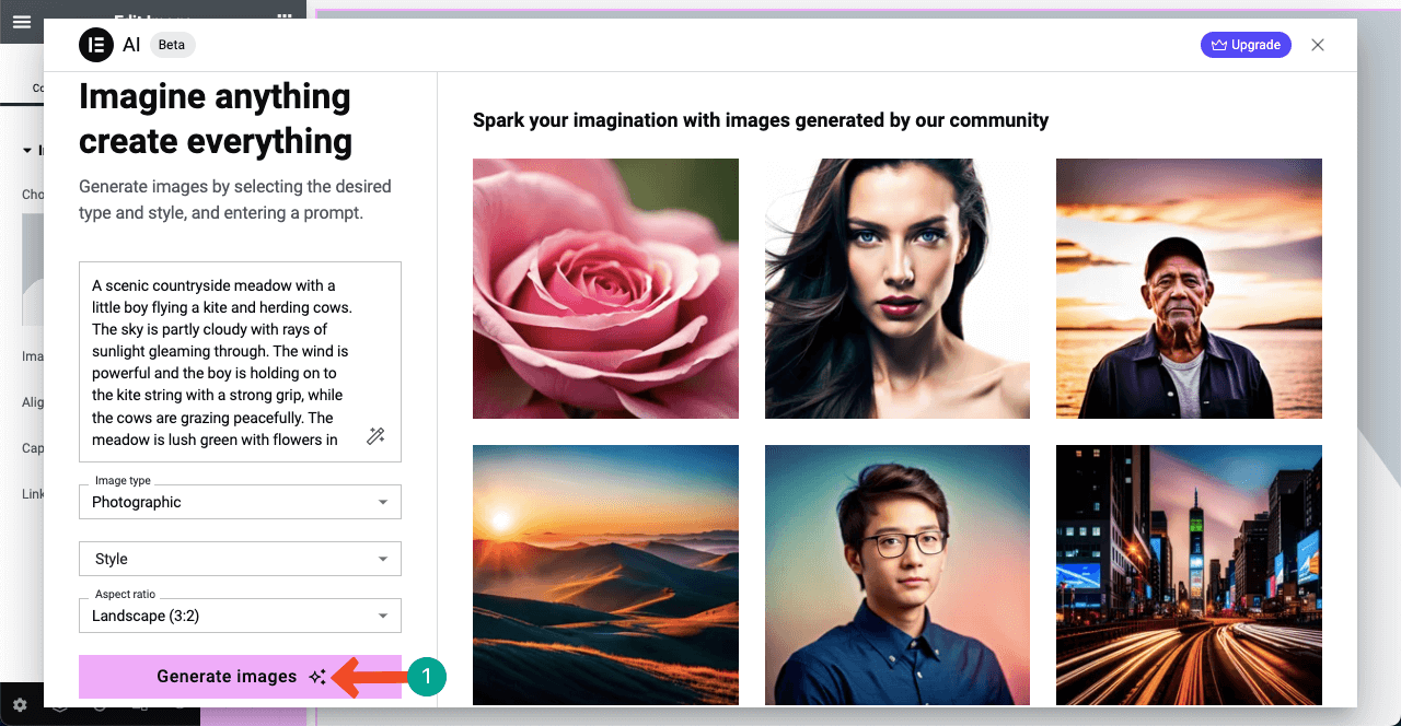 Introducing Elementor AI - Benefits, Use Cases, and How to Use It 8 Write Image Prompt