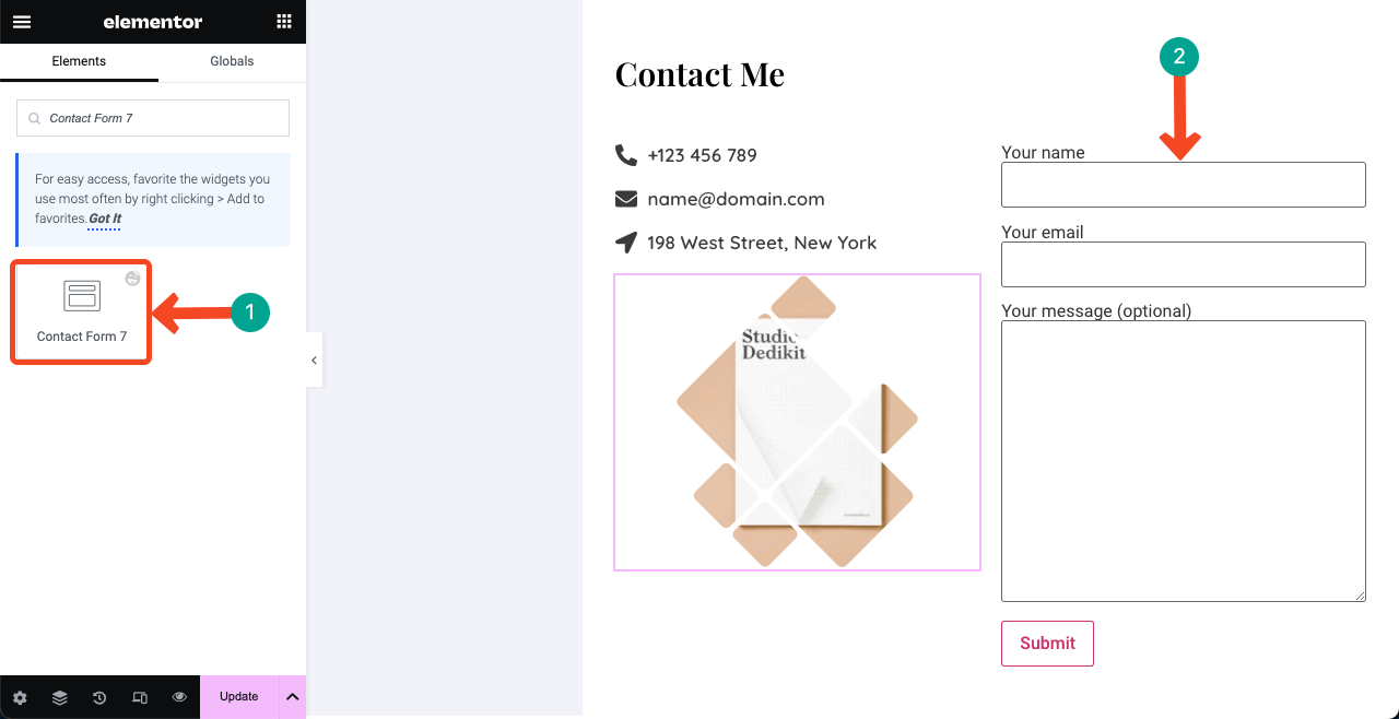 How to Create a Resume Website By Drag and Drop (Elementor) 25 Add Contact Form 7