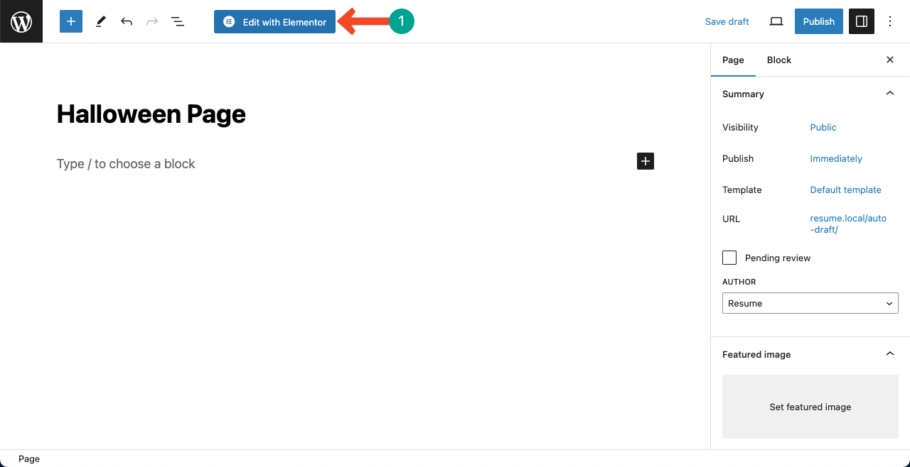 How to Design a Halloween Web Page in 2025 3 Open a Page with Elementor
