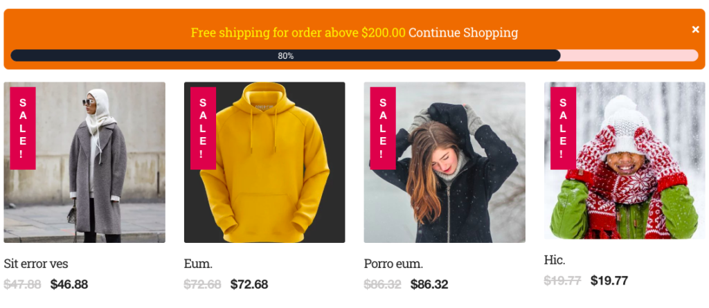 WooCommerce Shipping Bar Widget 1 image