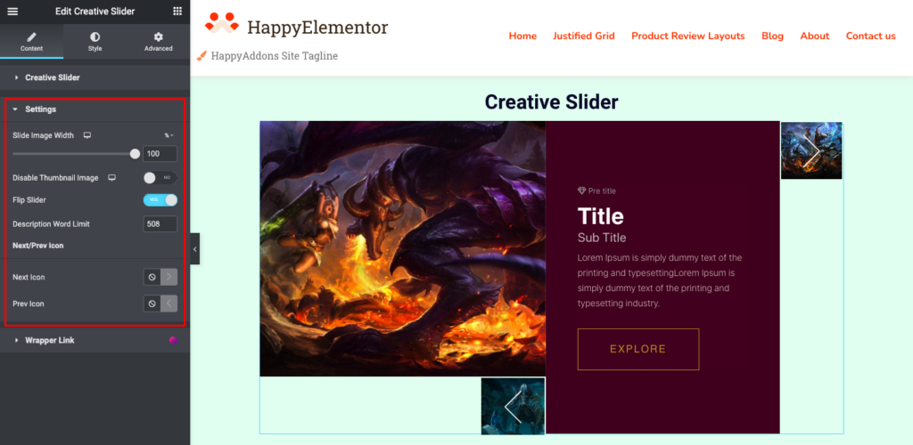 Creative Slider Widget 5 image 13