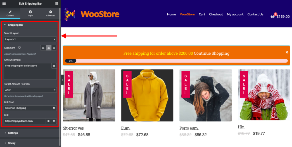 WooCommerce Shipping Bar Widget 5 image 4