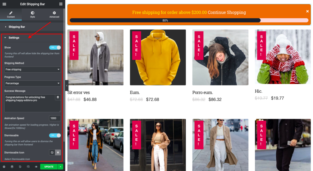 WooCommerce Shipping Bar Widget 6 image 5