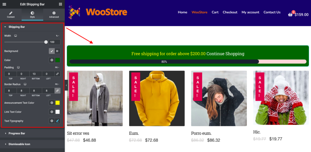 WooCommerce Shipping Bar Widget 7 image 6