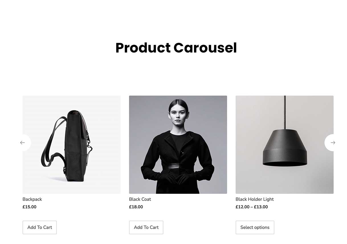 Elementor WooCommerce Widgets 2 product-carousel