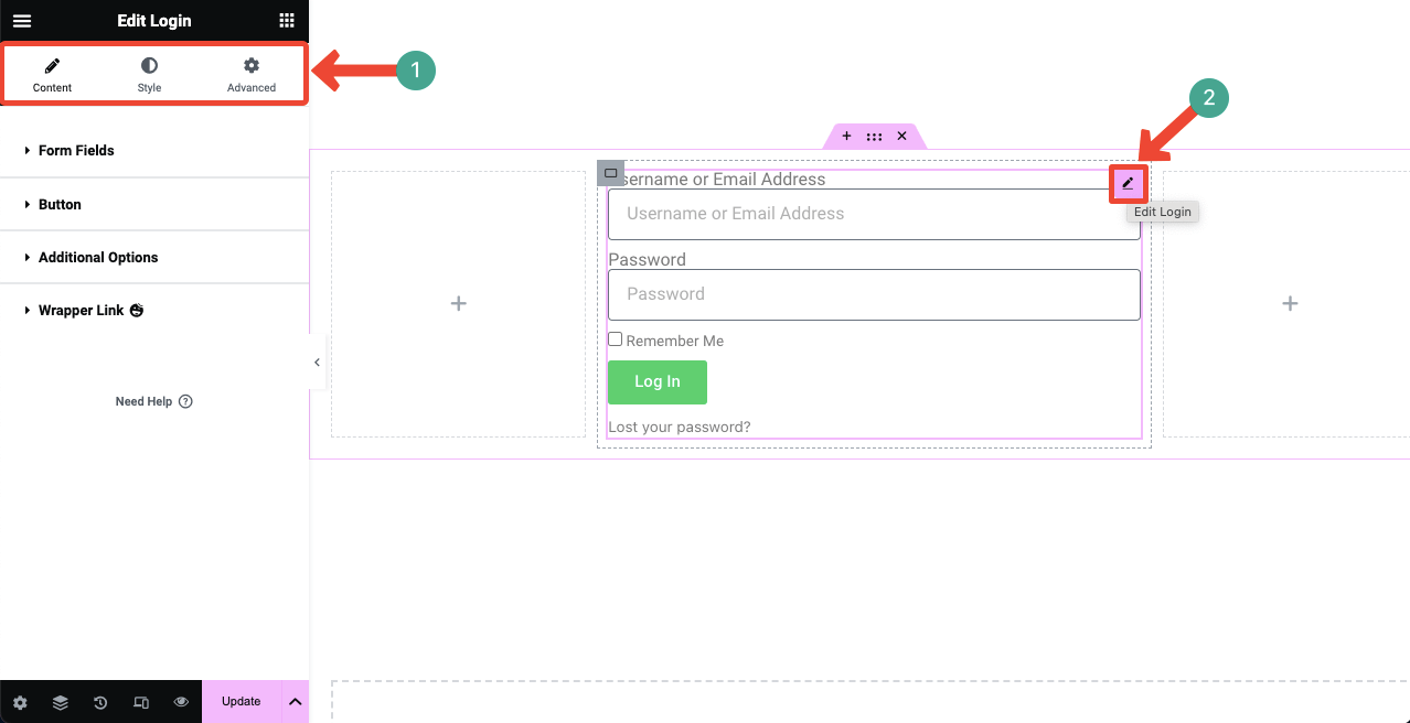 How to Create a Login Page on WordPress with Elementor 10 Customize the Login widget