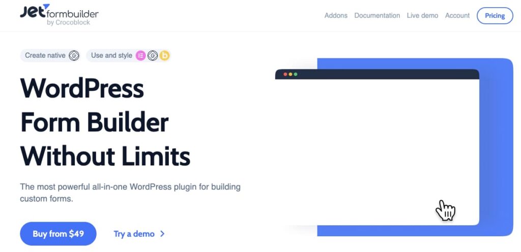 9 Best Contact Form Plugins for Elementor Websites 3 JetFormBuilder