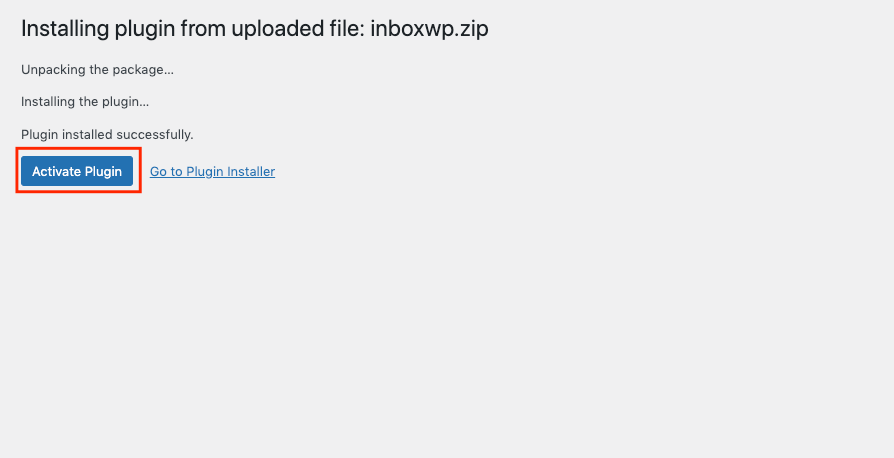 Meet InboxWP: Take Control of Your WordPress Transactional Email Delivery with Perfection 🎉 6 Activate the plugin