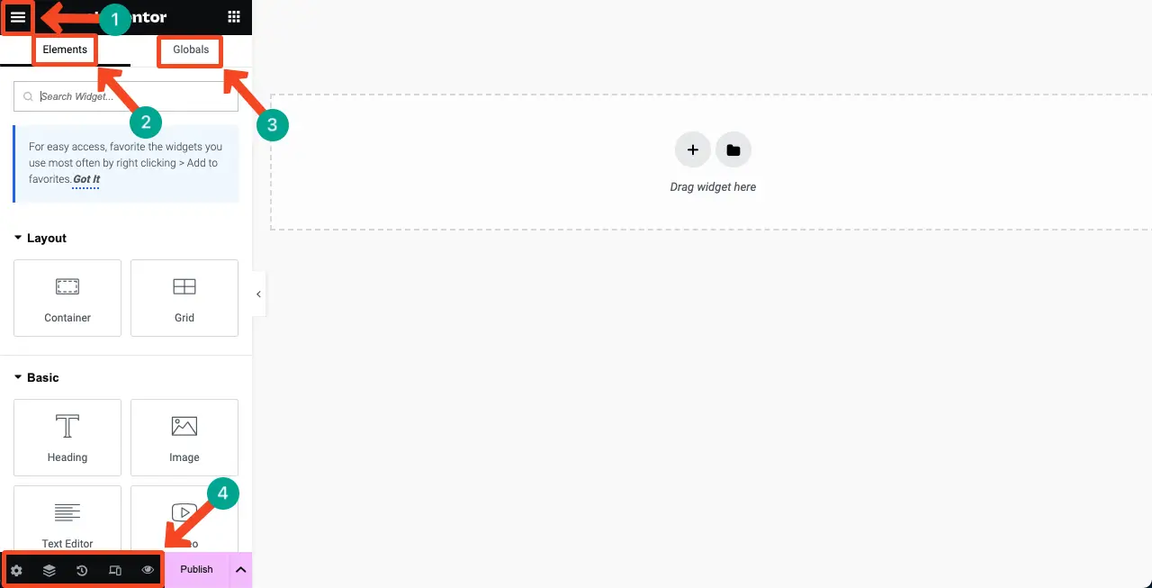 Bricks Builder vs Elementor Pro - Which One Is Better 1 Elementor canvas and design interface