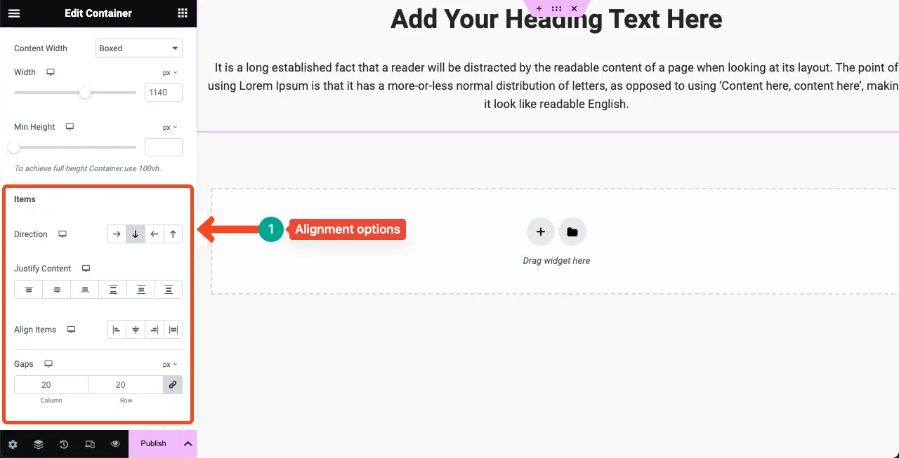 Bricks Builder vs Elementor Pro - Which One Is Better 6 Flexbox controls and alignment in Elementor