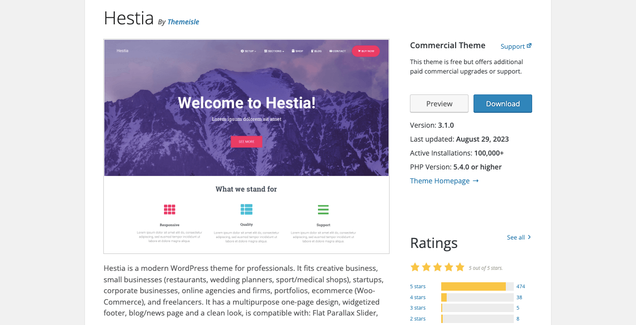 10+ Best Elementor WooCommerce Themes with Comparison 7 Hestia theme for Elementor and WooCommerce