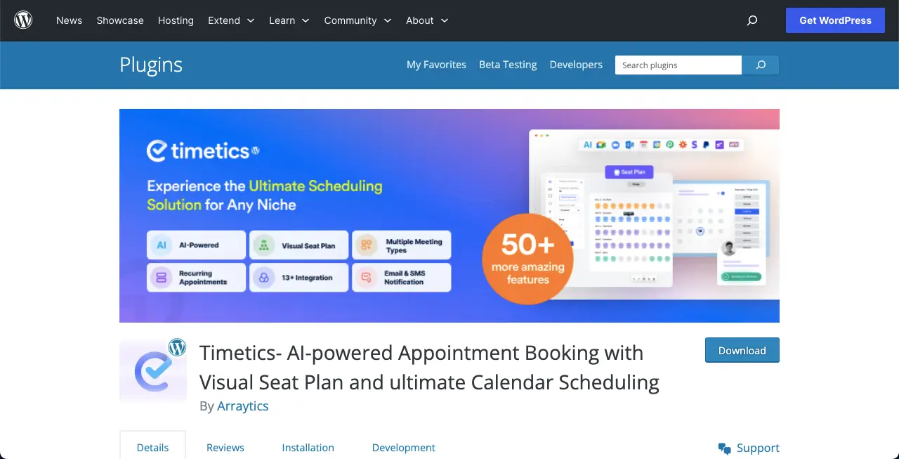 WP Timetics Booking Plugin