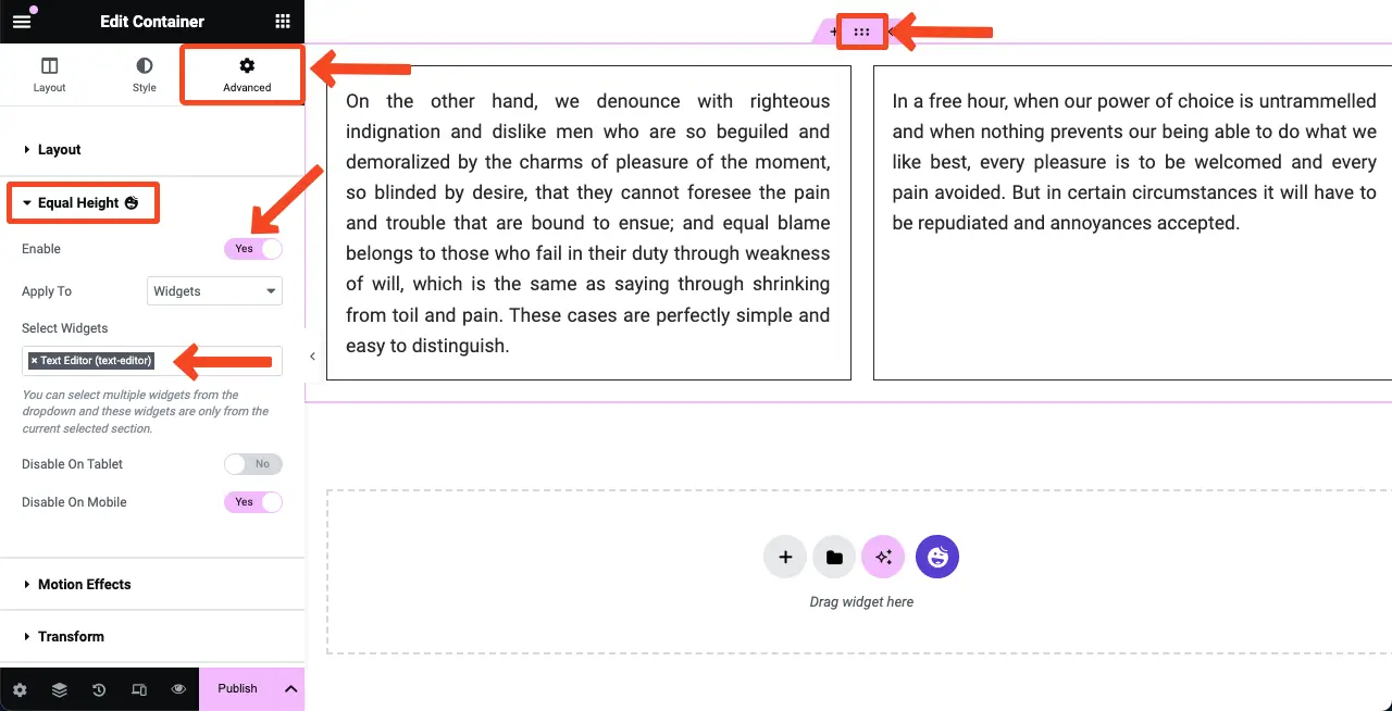 How to Make Elementor Columns Equal Height (Also Flexbox Container) 15 Make Elementor flexbox container equal height