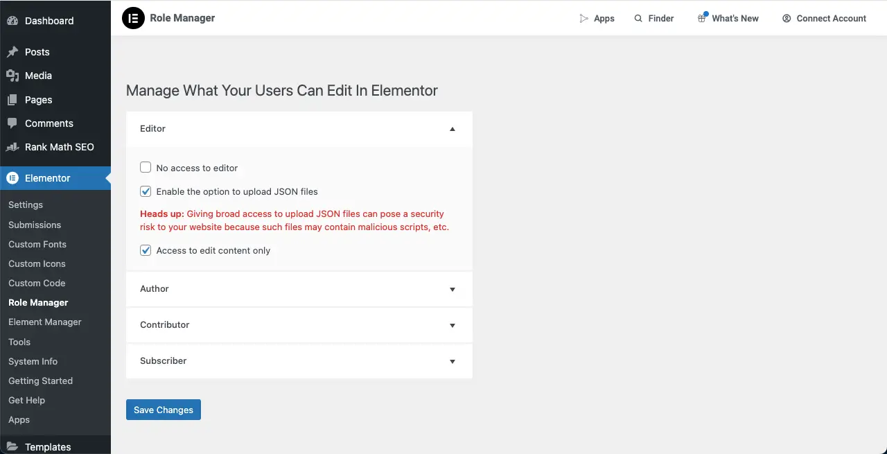10 Things You Never Thought You Could Do with Elementor in WordPress 8 Manage access and roles with Elementor
