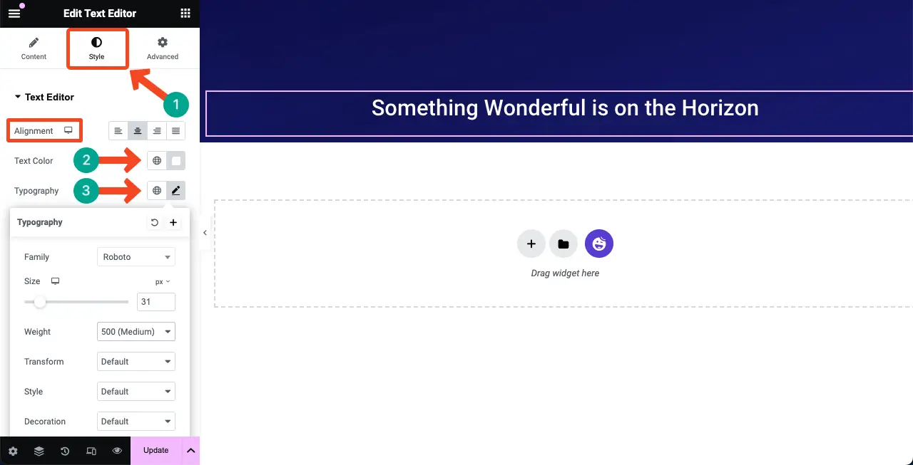 How to Create a Coming Soon Page with Elementor in WordPress 13 Add a copy to the coming soon page and customize it