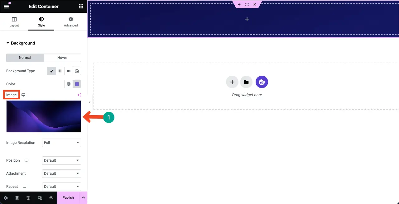 How to Create a Coming Soon Page with Elementor in WordPress 9 Add an Image to the Background of the Structure Column