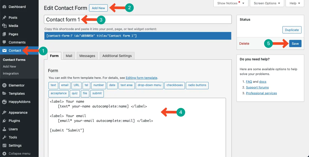 How to Create a Coming Soon Page with Elementor in WordPress 20 Create a contact form using the Contact Form 7 plugin