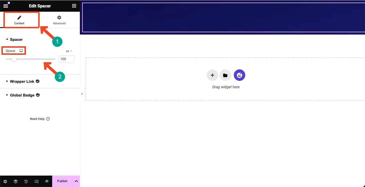 How to Create a Coming Soon Page with Elementor in WordPress 11 Customize the height of the Spacer widget