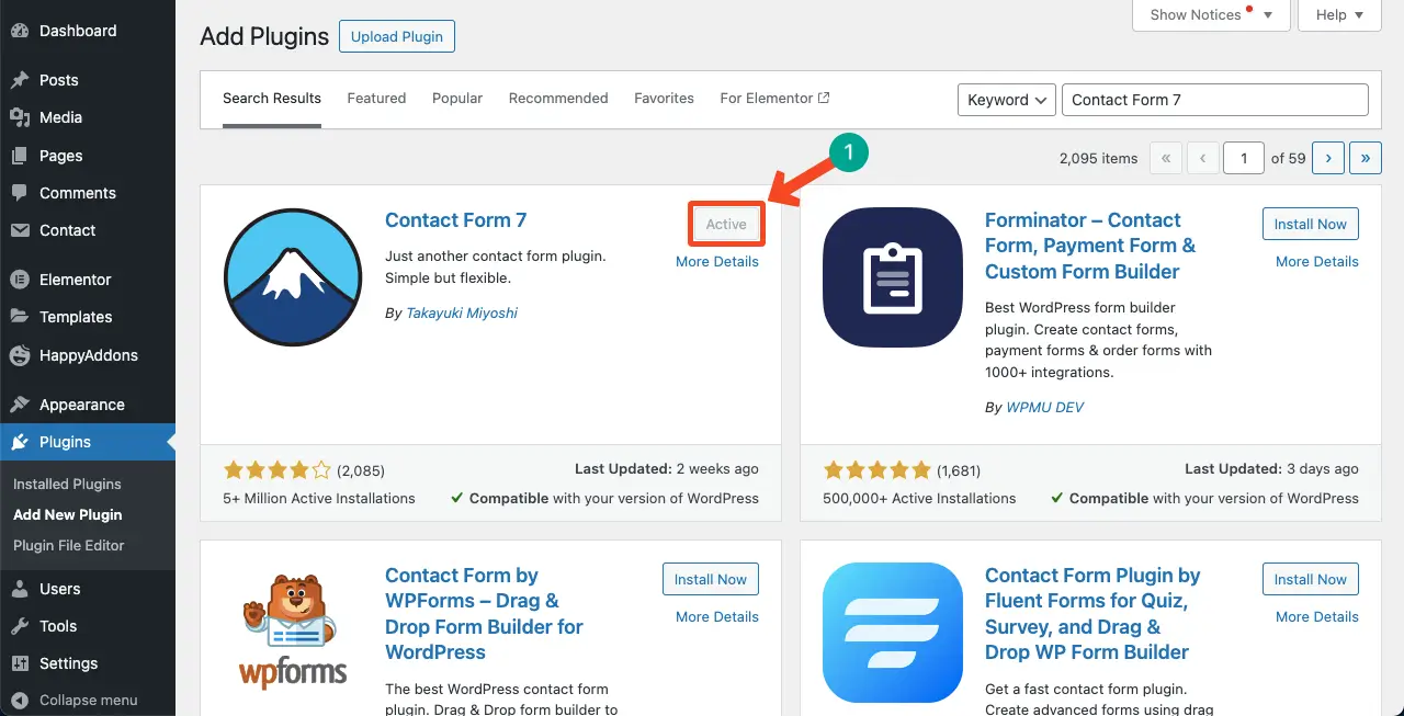 How to Create a Coming Soon Page with Elementor in WordPress 19 Install and activate the Contact Form 7 plugin