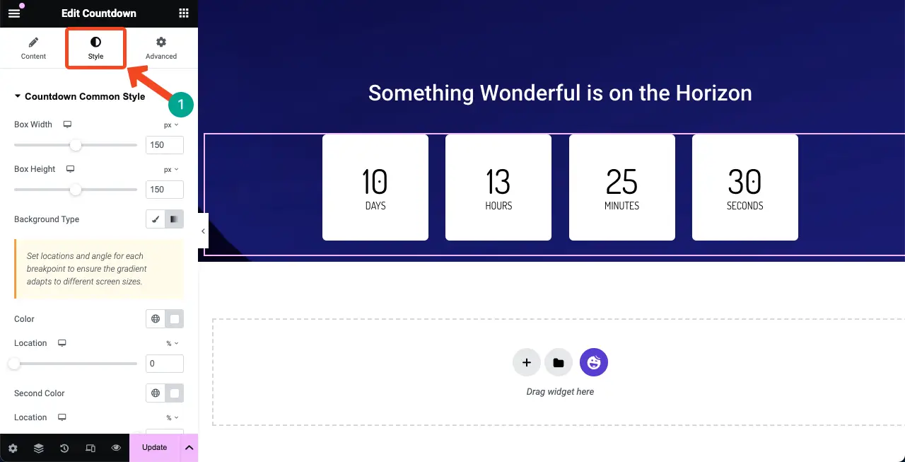 How to Create a Coming Soon Page with Elementor in WordPress 18 Stylize the Countdown widget