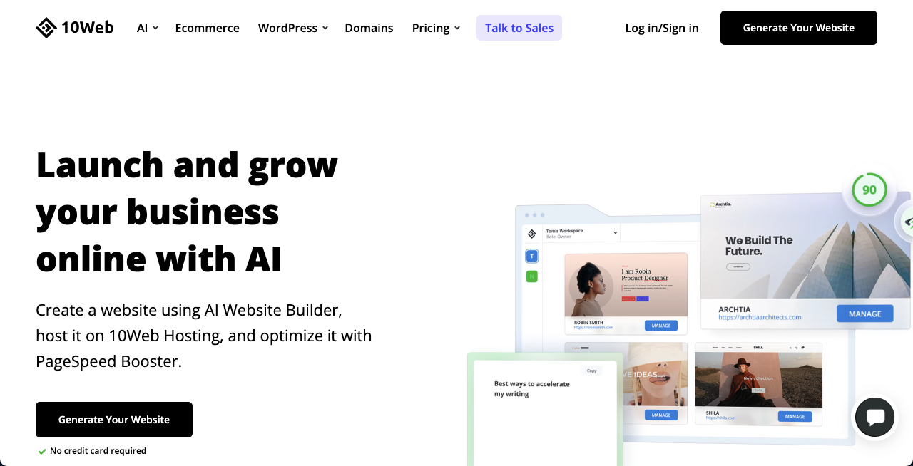 9+ Best AI Website Builders to Rapidly Design Your Website 11 10Web AI website builder
