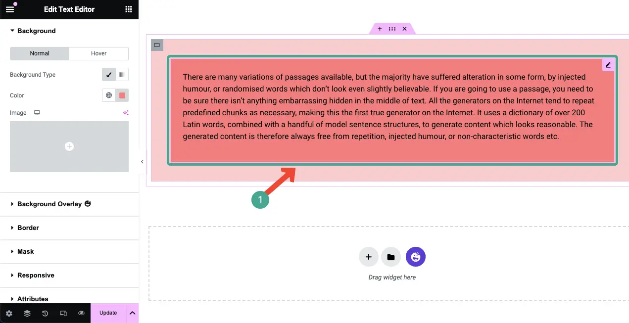How to Add Background Overlay in Elementor for Web Design 2 Elementor background overlay to the content background