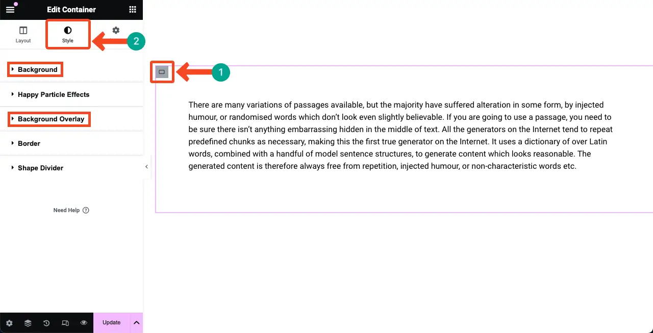 How to Add Background Overlay in Elementor for Web Design 3 Go to Elementor Background Overlay options