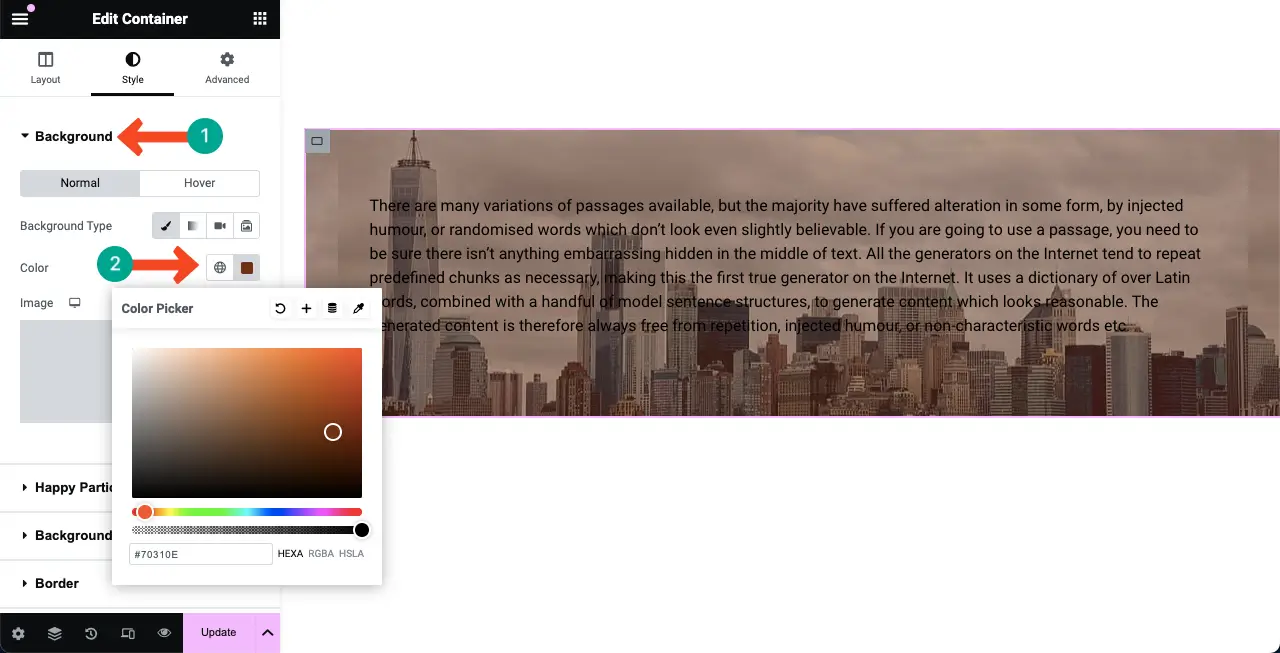 How to Add Background Overlay in Elementor for Web Design 9 Add a solid color to the Image overlay
