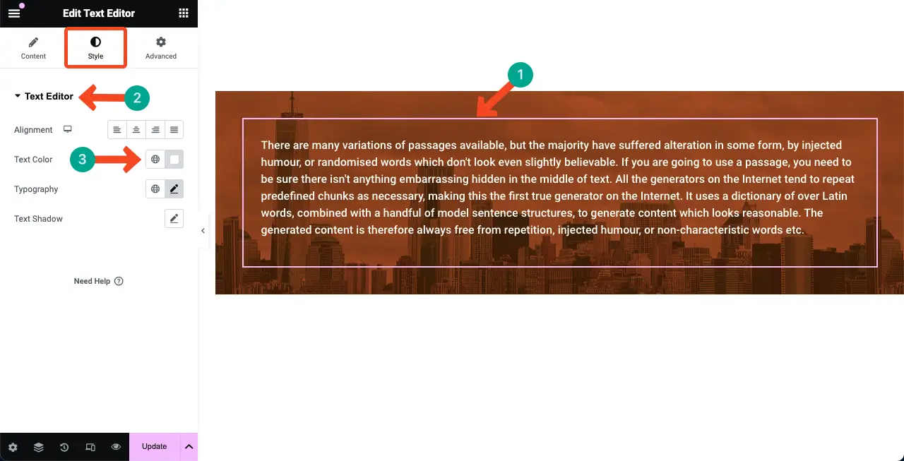 How to Add Background Overlay in Elementor for Web Design 13 Create a contrast between the background overlay and text
