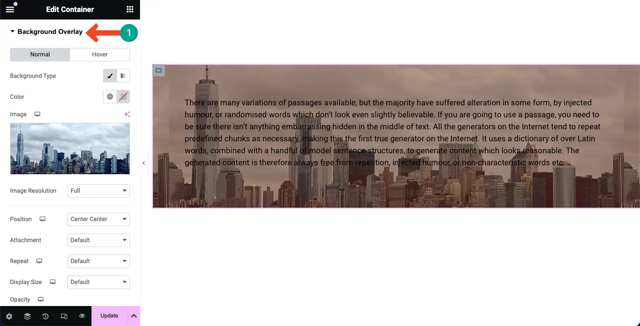 How to Add Background Overlay in Elementor for Web Design 10 Go to Background Overlay Option again