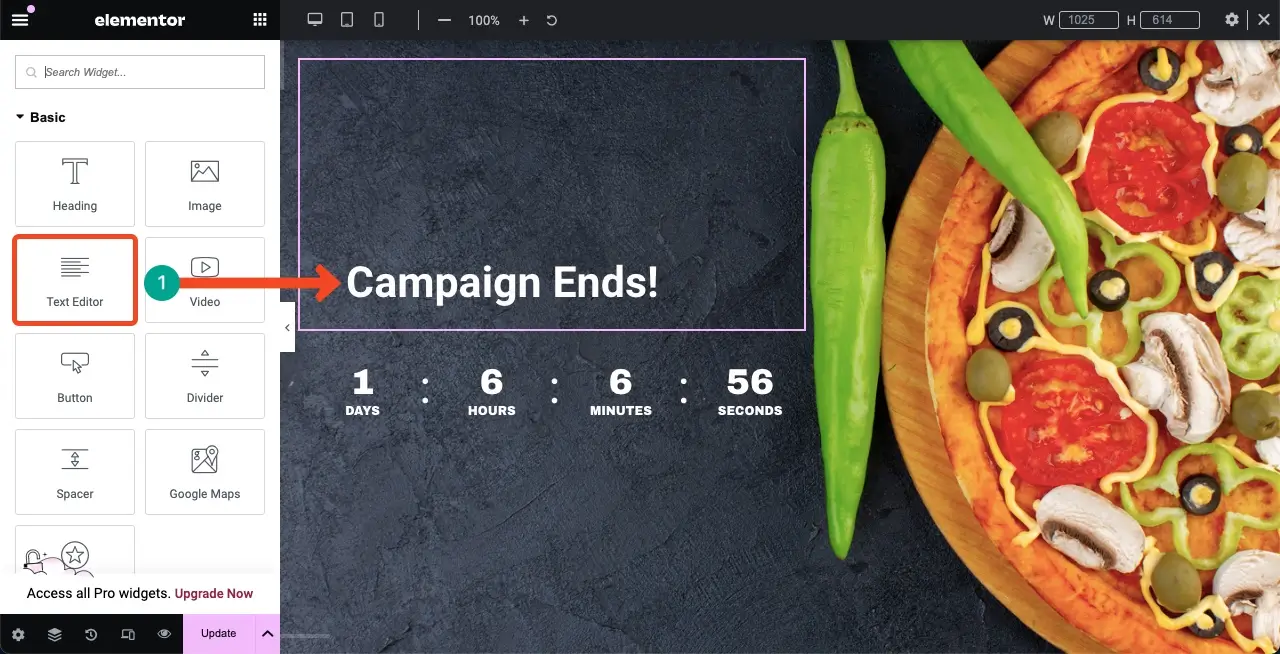 Influence Visitors with Elementor Countdown Timer Widget 16 Add an Additional Message to Make the Widget Meaningful